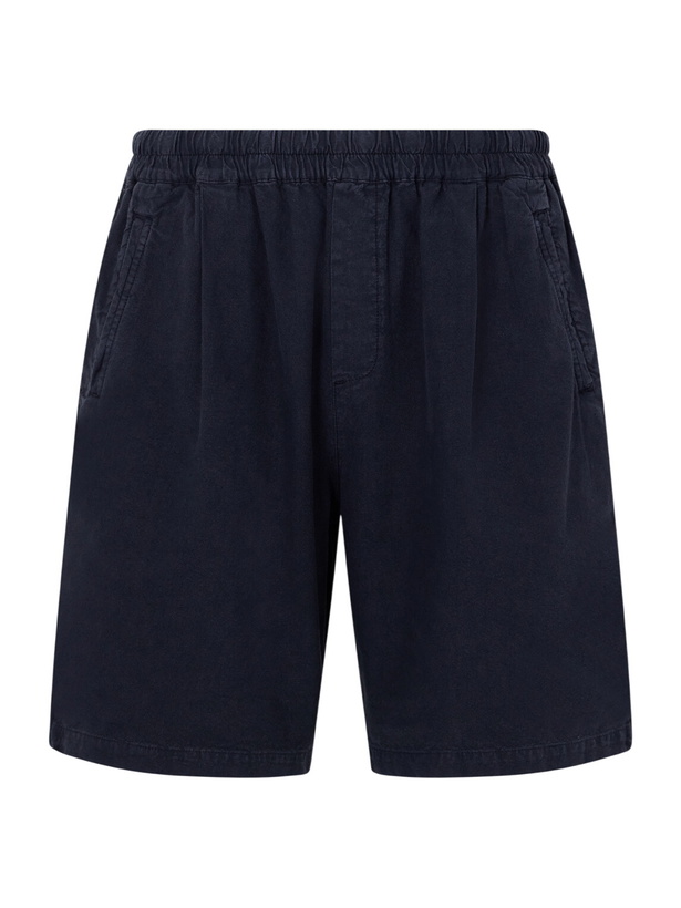 Photo: Folk - Assembly Linen and Cotton-Blend Shorts - Black