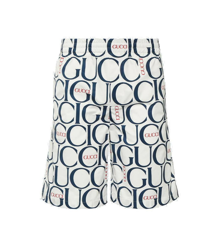 Photo: Gucci Logo printed shorts