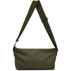 The Attico Khaki Medium Satin Trousse Bag