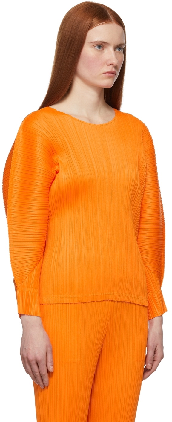 Pleats Please Issey Miyake Orange Monthly Colors January Top