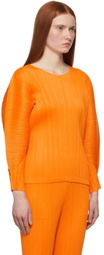 Pleats Please Issey Miyake Orange Monthly Colors January Top