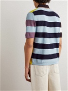 Pop Trading Company - Paul Smith Slim-Fit Striped Cotton Polo Shirt - Yellow