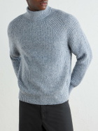 Inis Meáin - Boatbuilder Ribbed Cashmere Sweater - Blue