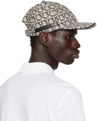 Ferragamo Beige & Black Gancini Baseball Cap