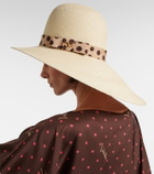 Valentino Polka-dot straw boater hat