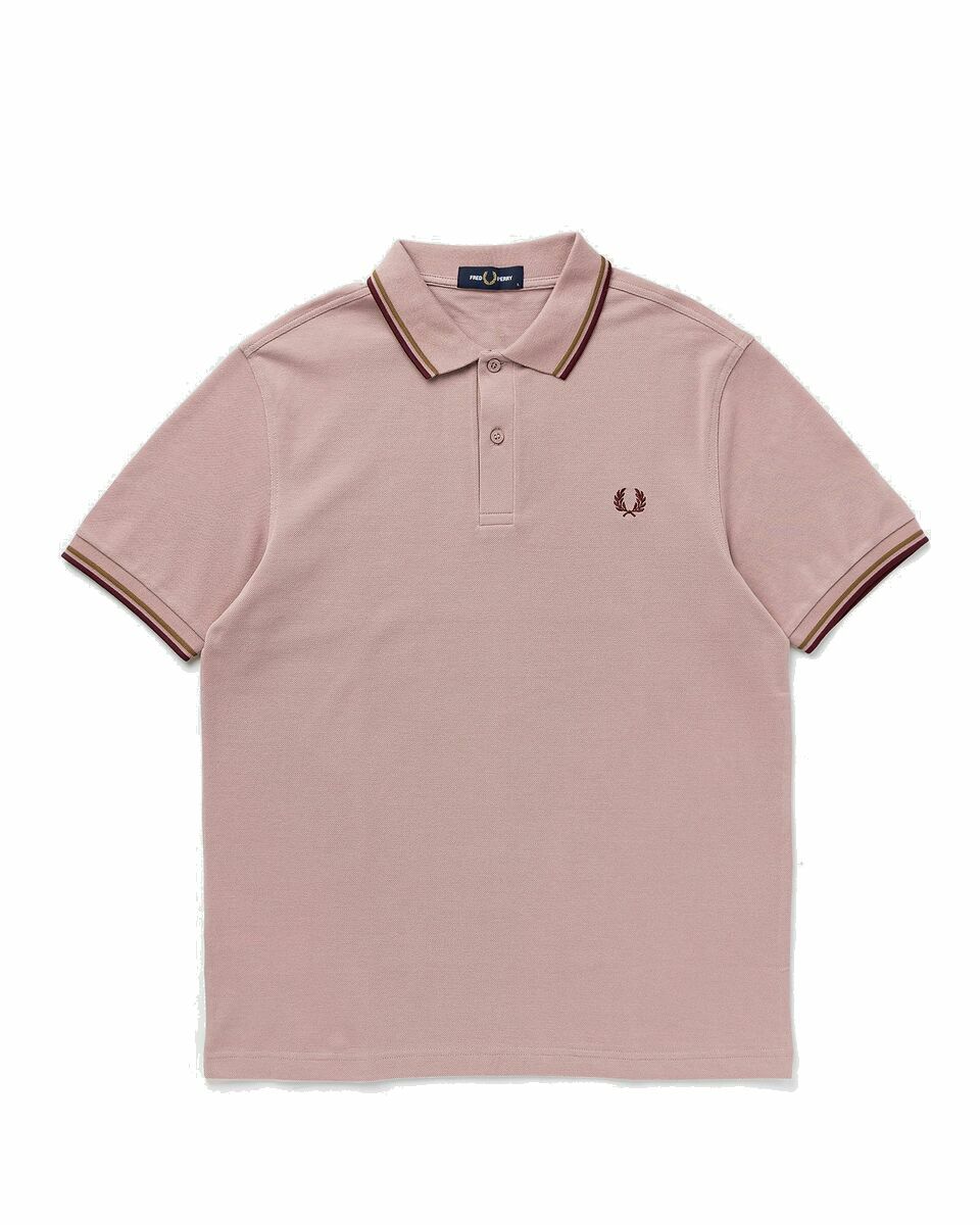 Photo: Fred Perry Twin Tipped Fred Perry Shirt Pink - Mens - Polos