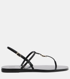 Proenza Schouler Monogram leather thong sandals
