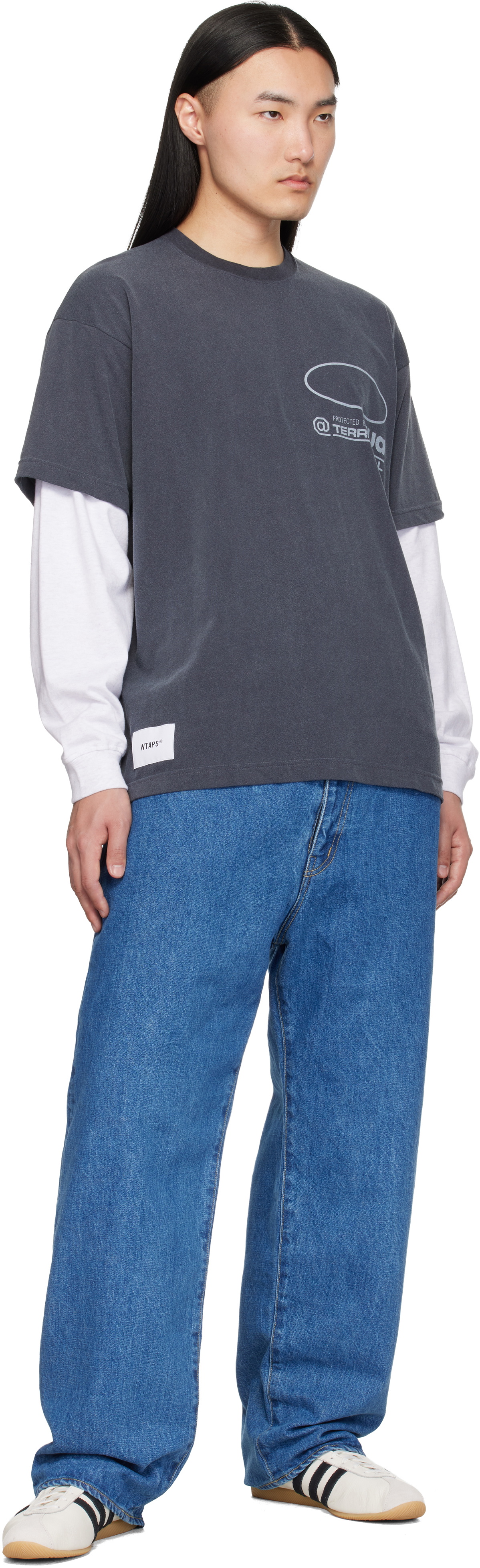 WTAPS Blue 'Blues' Straight Jeans