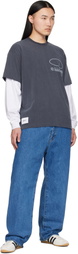 WTAPS Blue 'Blues' Straight Jeans