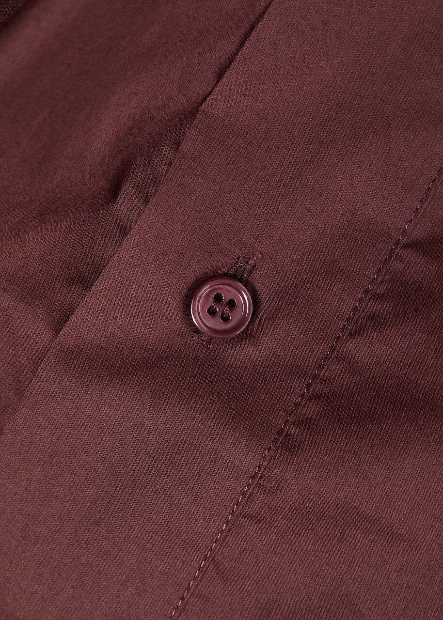Day Birger ET Mikkelsen Birch Chintz Cotton Shirt Burgundy