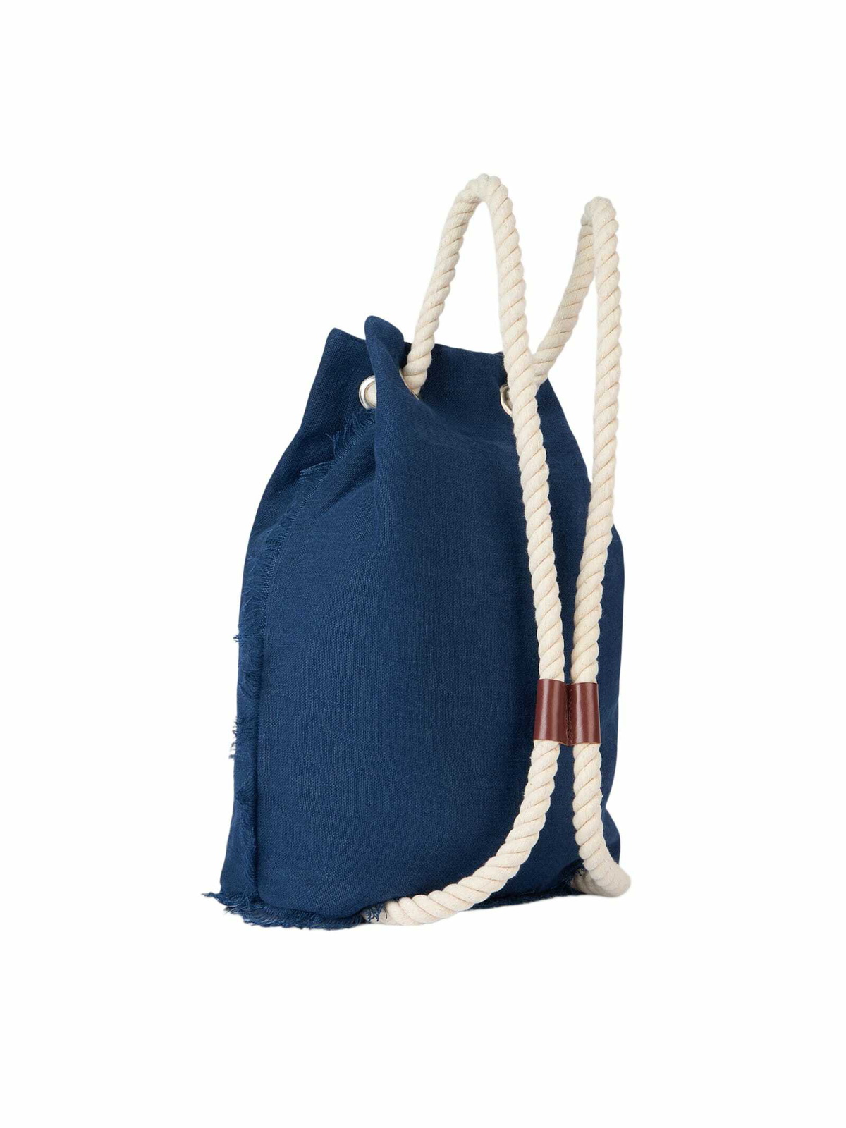 MC2 Saint Barth Blue Boat Linen Backpack