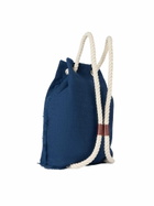 MC2 Saint Barth Blue Boat Linen Backpack