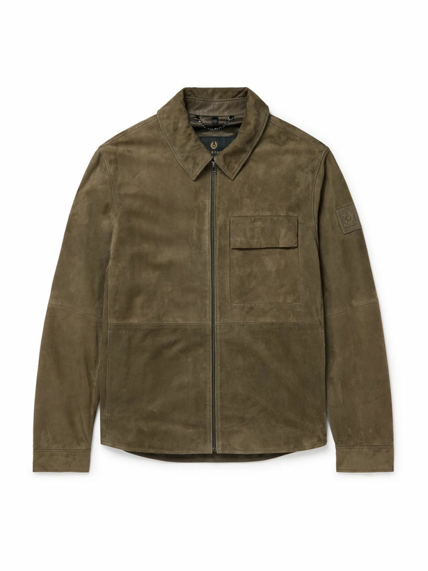 Photo: Belstaff - Frame Suede Jacket - Green
