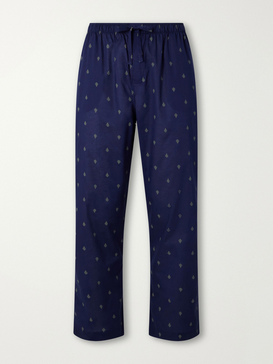 Derek Rose - Nelson 111 Straight-Leg Cotton-Poplin Pyjama Trousers - Blue