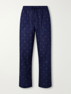 Derek Rose - Nelson 111 Straight-Leg Cotton-Poplin Pyjama Trousers - Blue
