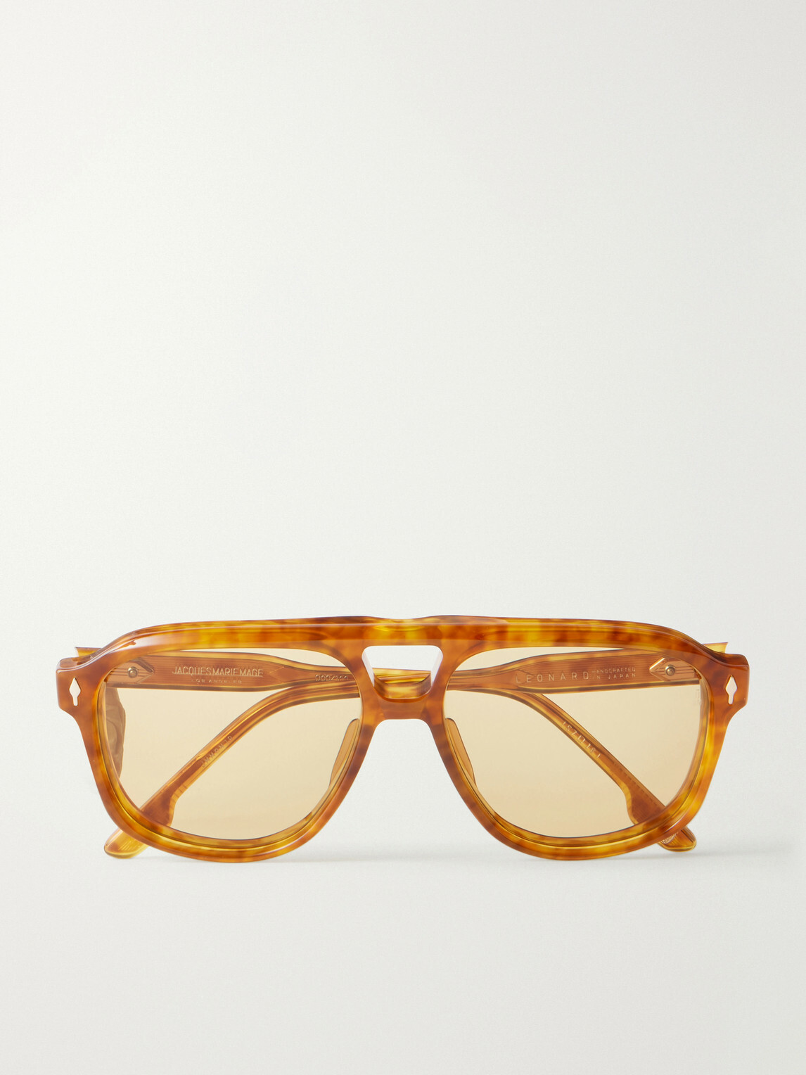 Jacques Marie Mage - Leonard Aviator-Style Tortoiseshell Acetate Sunglasses