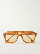 Jacques Marie Mage - Leonard Aviator-Style Tortoiseshell Acetate Sunglasses