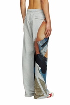 Diesel Sweatpants with graphic print - Pants - Unisex - Grey