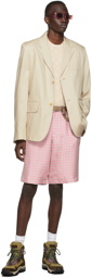 Jacquemus Grey & Pink 'Le Short Gelati' Shorts