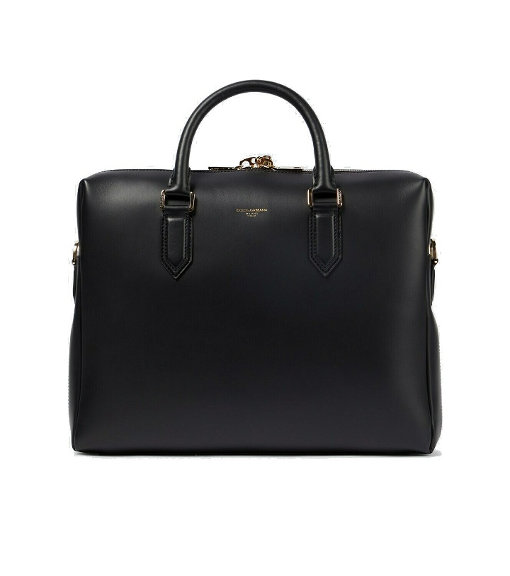 Photo: Dolce&Gabbana - Duffle leather briefcase