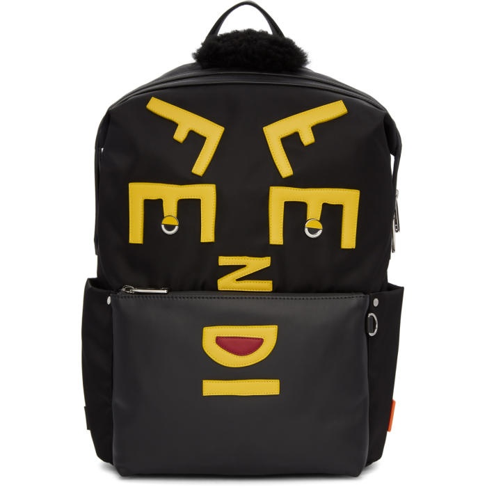 Photo: Fendi Black Nylon Logo Backpack