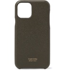 TOM FORD - Full-Grain Leather iPhone 11 Case - Green