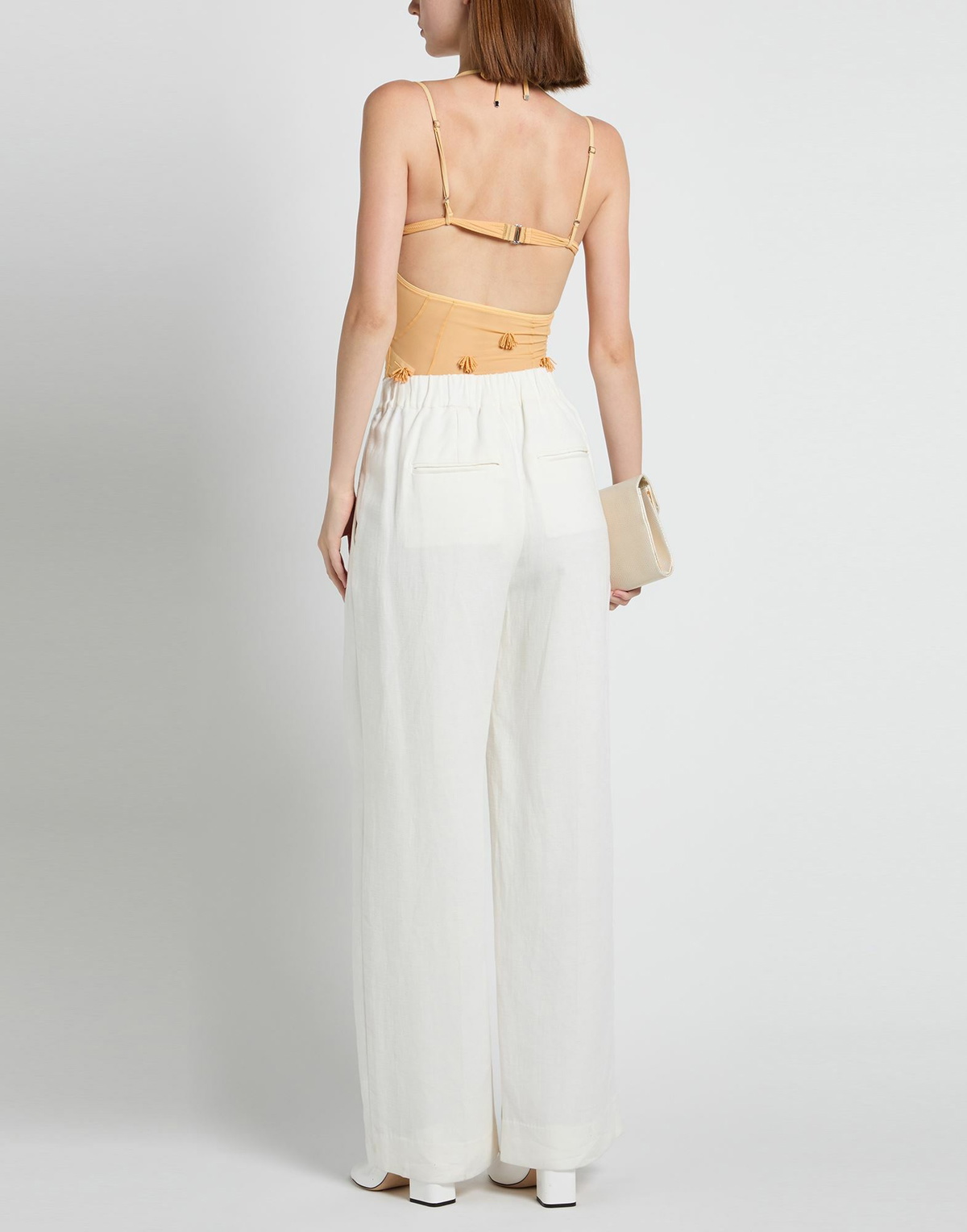Jacquemus Womens Bodysuit Apricot