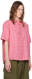 Acne Studios Pink Patch Shirt