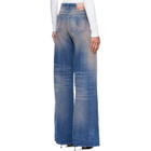 Diesel Blue & Pink Flare Regular Waist 1978 D-Akemi Jeans