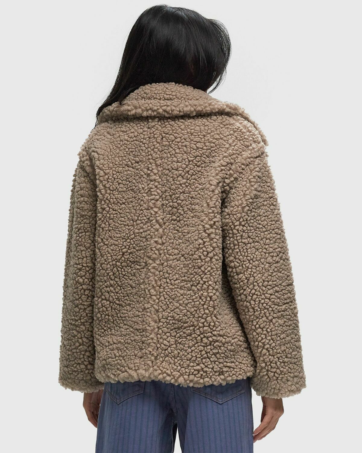 Ugg  Gertrude Short Teddy Coat Grey Coats