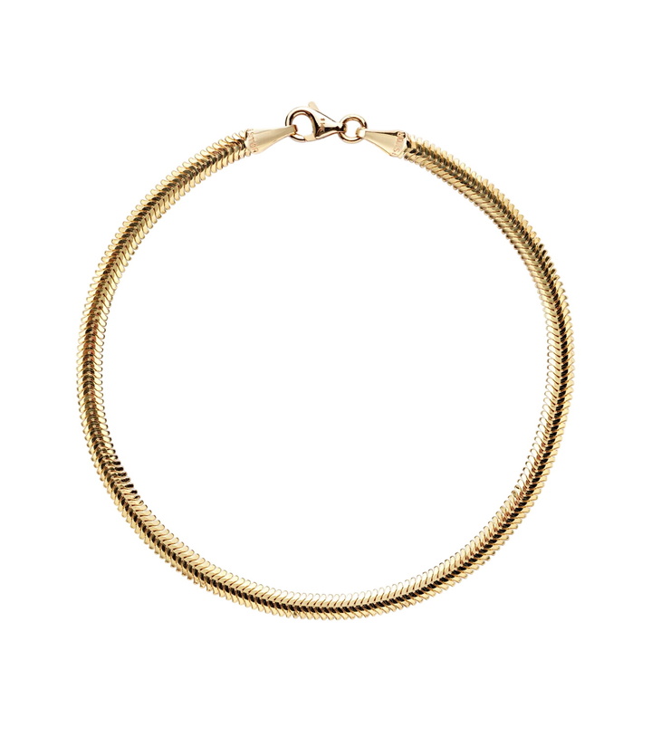 Photo: Stone and Strand Serpentine 14kt gold chain bracelet
