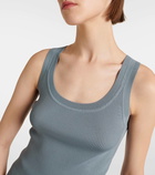 Max Mara Leisure Siro ribbed-knit crêpe tank top