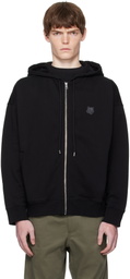 Maison Kitsuné Black Bold Fox Head Patch Fullzip Oversize Hoodie