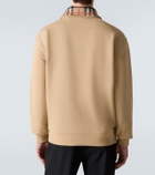 Burberry Burberry Check cotton jersey half-zip sweatshirt