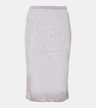 Saint Laurent Knitted high-rise pencil skirt