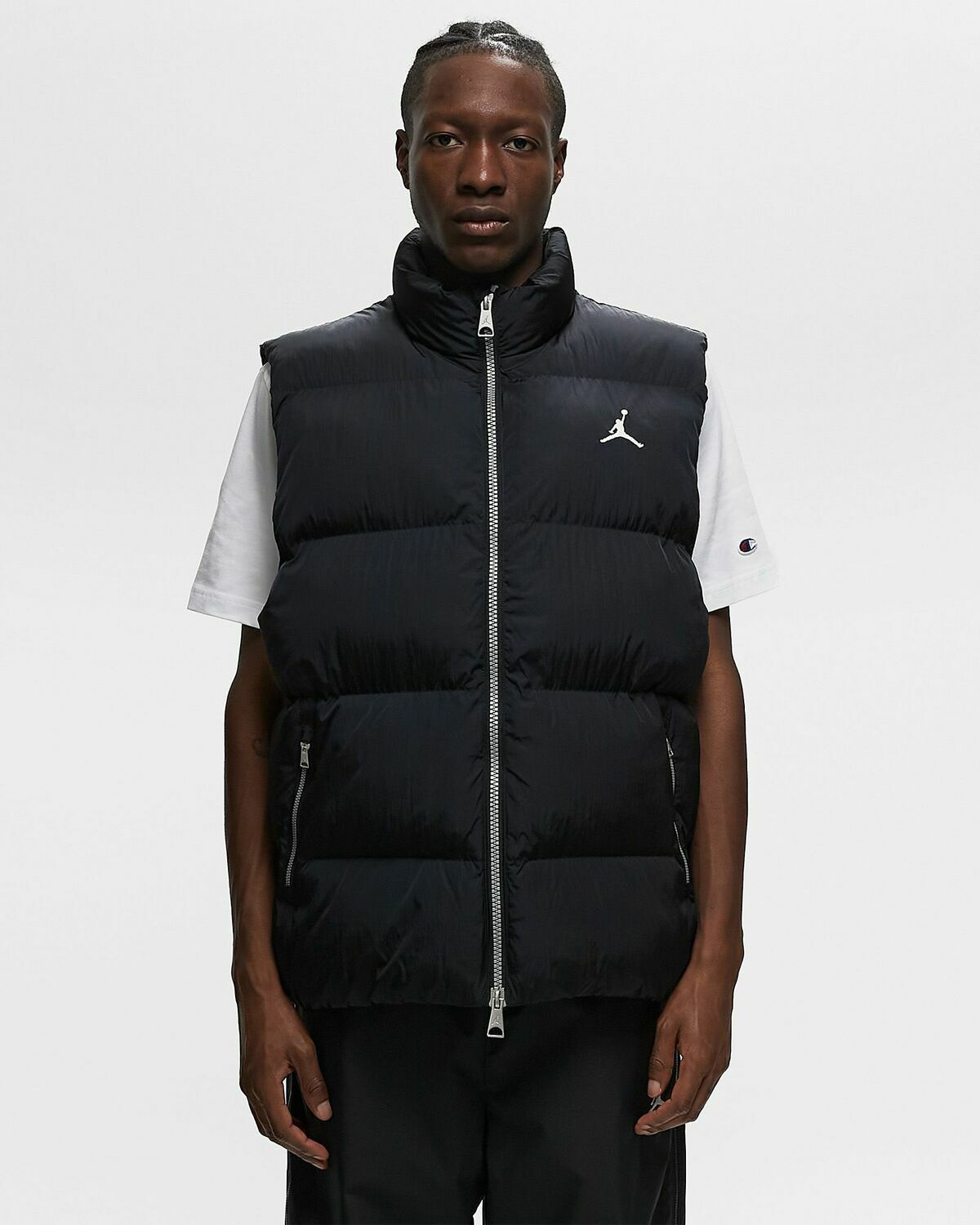 Air Jordan Mens Black Duck Down Polyester Vest- sold Size Small