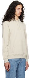 BOSS Taupe Bonded Hoodie