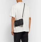 Ader Error - Tetristype Leather Messenger Bag - Black