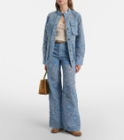 Veronica Beard Lane floral denim jacket