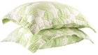 Dusen Dusen Green & White Penrose Bed Set, Full/Queen