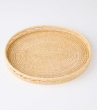 Cabana Sabbia wicker decorative tray