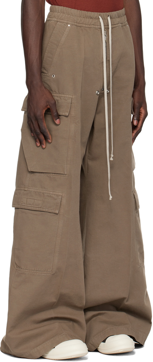 Rick Owens DRKSHDW Gray Jumbo Bela Cargo Pants Rick Owens Drkshdw