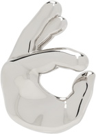 Coperni Silver Emoji Ok Single Earring