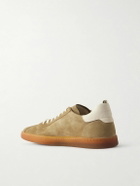 Officine Creative - Halo 001 Leather-Trimmed Suede Sneakers - Brown