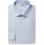 Caruso - Striped Cotton Shirt - Blue