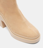 Clergerie Nina suede platform ankle boots