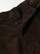 The Row - Burt Straight-Leg Cotton-Corduroy Trousers - Brown