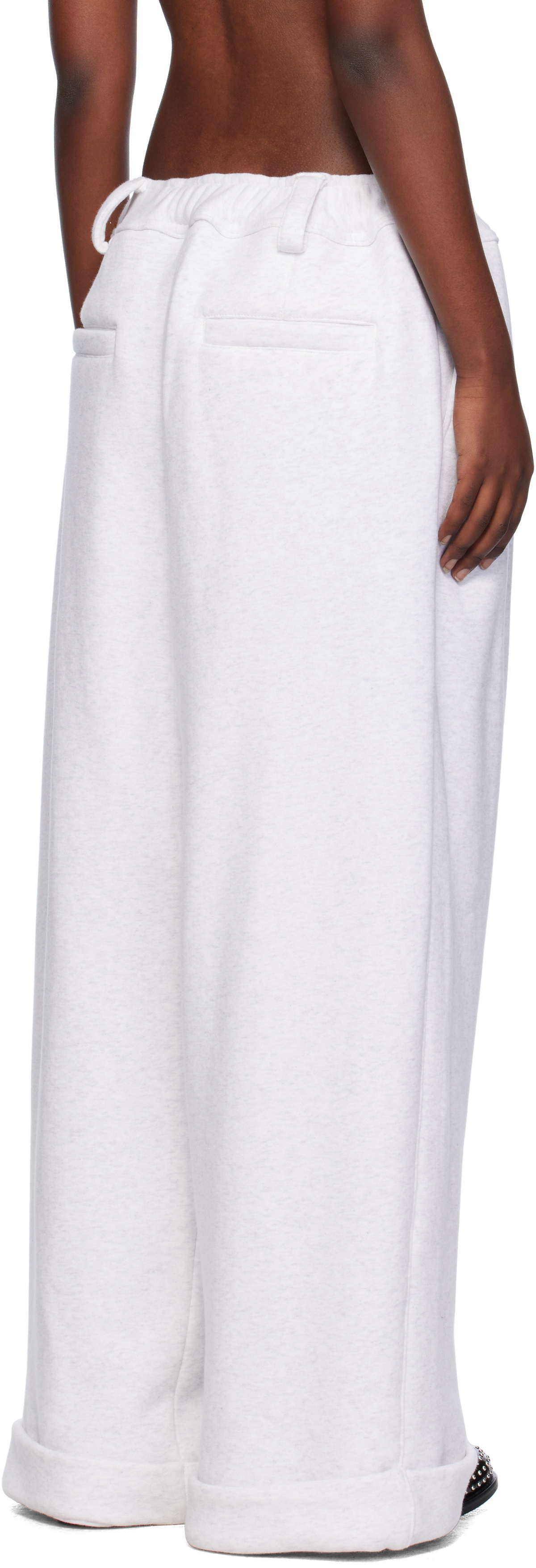 Meryll Rogge Gray Drawstring Chino Lounge Pants