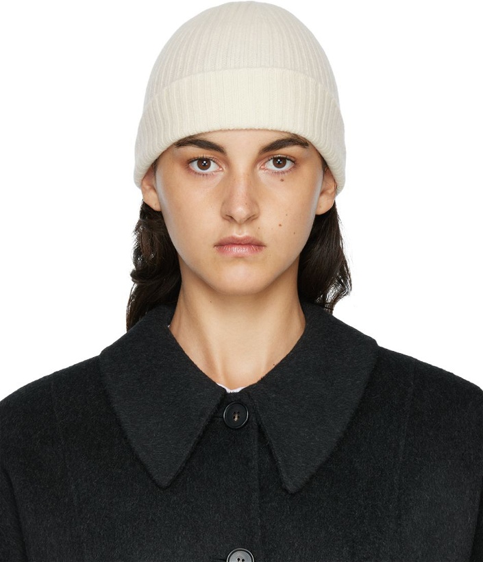 Photo: Arch The SSENSE Exclusive Off-White Cashmere Beanie