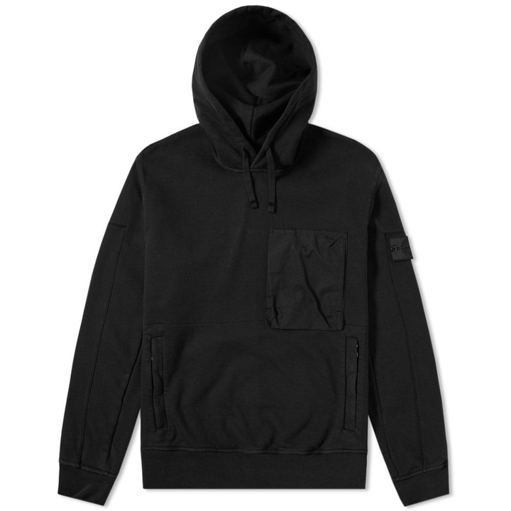 Photo: Stone Island Shadow Project Diagonal Weave Popover Hoody